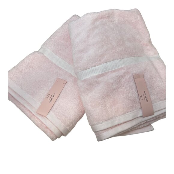Kate Spade Pastel Pink Bath Towel 100% Cotton 30"X56" NEW! - Picture 5 of 6